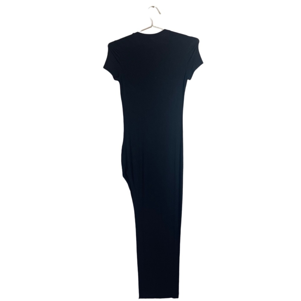 SXY Classic Black Thigh Slit Bodycon Dress Size S - Picture 2 of 4